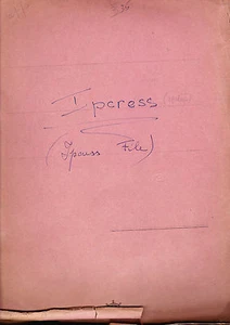 Len Deighton, Ipcress - Italian Typewritten Script - Geoffrey Romney's Copy - Imagen 1 de 2