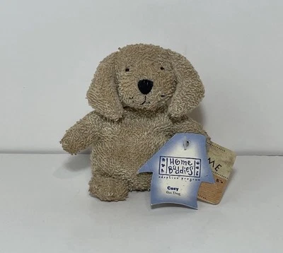 Home Buddies Adoption Program Cozy Dog 4152 Plush Bean Bag 5” W/Tags Russ Berrie - Image 1 of 4