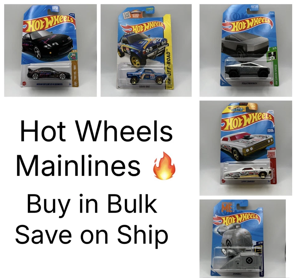 Coches de línea principal Hot Wheels - ¡¡Tú eliges!! ¡Compra a granel ahorra en envío! Multipule Años Foto 1 de 1