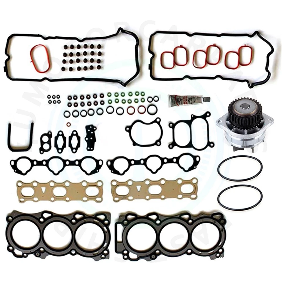 Conjunto de junta de cabeça bomba de água para 2005-2009 Nissan Pathfinder 4.0L VQ40DE - Imagem 1 de 4