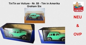 TINTIN en Voiture - Tim in America - Atlas Edition n.º 58 Tim & Struppi NUEVO/EMBALAJE ORIGINAL - Imagen 1 de 4