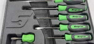 Snap-on 8Pcs SHD USA Green Hard Combination Screwdriver Set - Foto 1 di 8