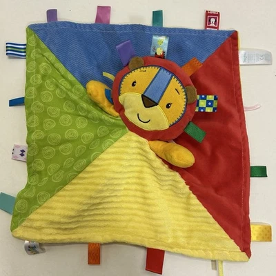 Taggies Patchkins 狮子安全毯 婴儿 Lovey 拼布 多色 — 第 1/4 张图片