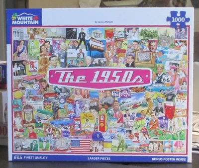 THE 1950'S - Complete - WHITE MOUNTAIN PUZZLE - Image 1 of 2