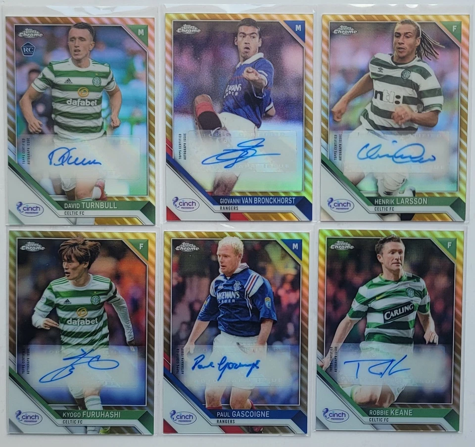 2021-22 Topps Chrome SFPL Scottish Premier League Autographs Gold Refractor /50 - Image 1 of 1