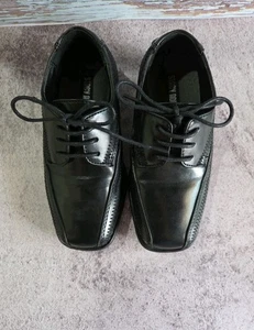 Boy's Size 9M Stacy Adams "Bowman"  Black Dress Shoes ~NO BOX~ EUC  - Picture 1 of 7