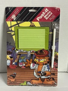 Garfield Post-It Memo Board vintage 1978 Jim Davis new-old-stock sealed new RARE - Picture 1 of 5