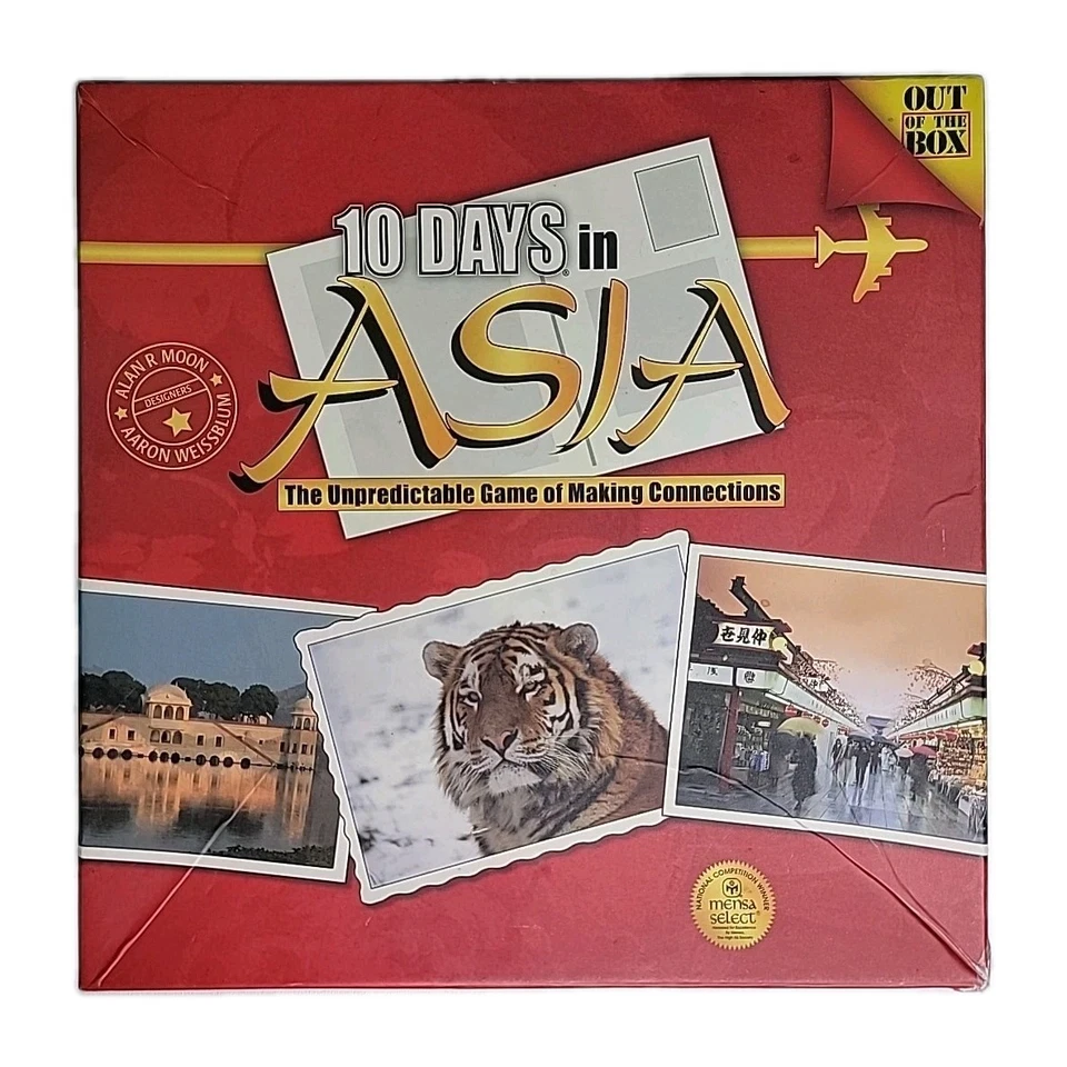 10 DAYS IN ASIA World Connections Travel Geography Game Out of the Box Complete - Image 1 of 4