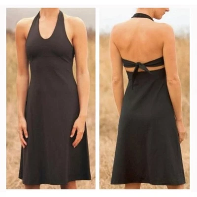 Vestido Halter Patagonia Morning Glory Negro Negro Senderismo Talla Pequeña Foto 1 de 4