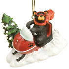 Schwarzbär Weihnachtsornament Bär reiten Schneemobil von Jeff Fleming Bearfoots