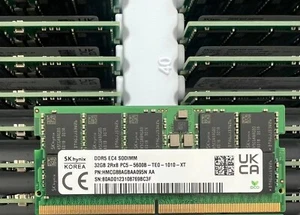 SK Hynix 32GB DDR5 5600 Laptop ECC EC4 SODIMM RAM PC5-5600B-TE0-1010-XT 262pin - Picture 1 of 1