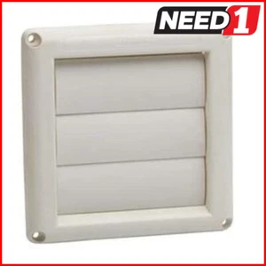 5x Exhaust Air Vent 6” / 150mm Gravity Grille Inlet/Outlet – White - Square - Picture 1 of 3