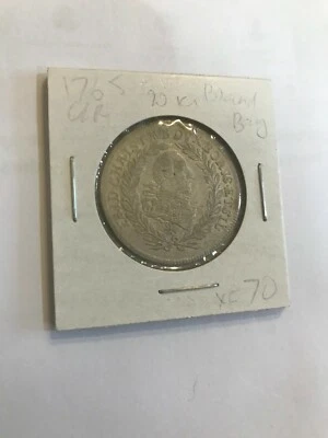Rare 1765 Brandenburg Bayreuth Prussia(German States) Silver 20 kr- Nice - Image 1 of 3