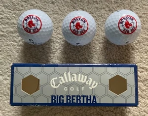 Neu 3er Set Callaway Big Bertha blaue Golfbälle - Boston Red Sox - Bild 1 von 3