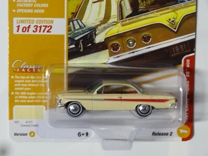 JOHNNY LIGHTNING - CREMA CORONA - 1961 CHEVY IMPALA SS 409 - Foto 1 di 3