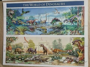 Sellos Estados Unidos. Hojita del año 1996. Nueva MNH. Dinosaurios . - Imagen 1 de 1
