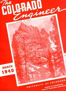 Revista Colorado Engineer marzo 1940 University College UoC - Imagen 1 de 3
