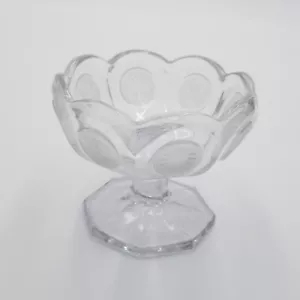 FOSTORIA GLASS Coin Glass Compote Vase - Picture 1 of 2