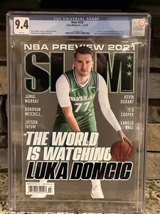 Luka Doncic SLAM Magazine #230 CGC 9.4 Newsstand Dallas Mavericks NBA - Picture 1 of 2