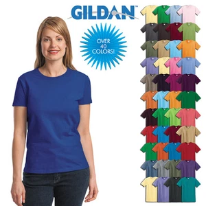 Camiseta Gildan Damas Ultra Algodón Blanco Mujer XS S M L XL 2XL 3XL 2000L - Imagen 1 de 24