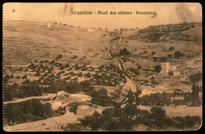 Judaica Palestine Old Postcard Jerusalem Mount of Olives By Kohn - Imagen 1 de 2