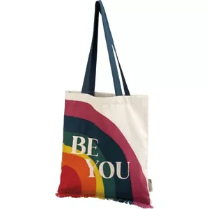 Be You Rainbow Canvas Tote Bag - Picture 1 of 5