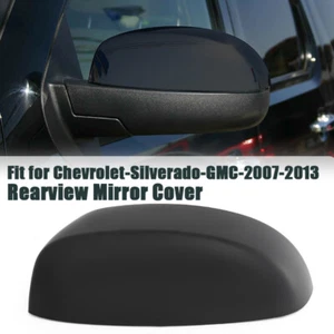 Cubierta de espejo retrovisor para Chevy Silverado 1500 2007~2013 lado del pasajero texturizado negro - Imagen 1 de 11