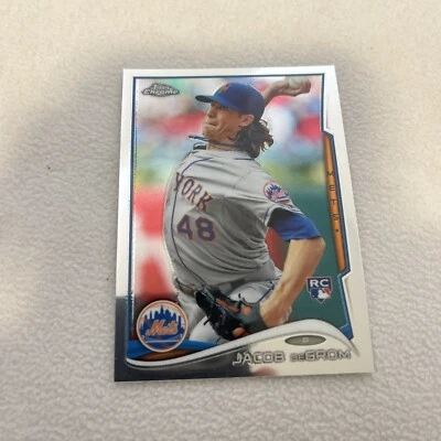 2014 Topps Chrome Update Jacob DeGrom MB-19 RC NY Mets Cy Young - Image 1 of 4