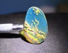 Exquisite Natural Dominican Clear Sky Blue Amber Polished  pendant Stone 30mm