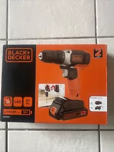 Black & Decker Cordless Drill Driver 18V BCD001C1 With battery and charger - NEW - Picture 1 of 3