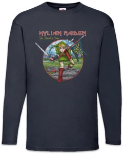 Hylian Maiden Long Sleeve T-Shirt Game Gamer Gaming Triforce Fun Link Geek Nerd - Picture 1 of 1