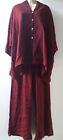 Hampstead Bazaar Two Piece Trouser Set Relaxed Burgundy One Size