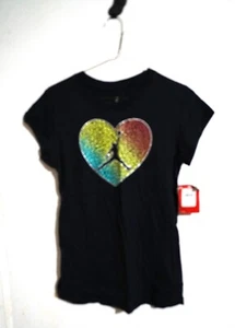 JUMPMAN TSHIRT BLK HEART DESIGN BOYS XL NWT - Picture 1 of 1