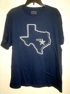 Men's T-Shirt Navy Size XL Texas Simply Styled - Picture 1 of 2