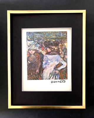 PIERRE BONNARD + IMPRESIÓN FIRMADA IMPRESIONANTE 1948 + ENMARAÑADO Y ENMARCADO + ¡CÓMPRALO AHORA!! Foto 1 de 3