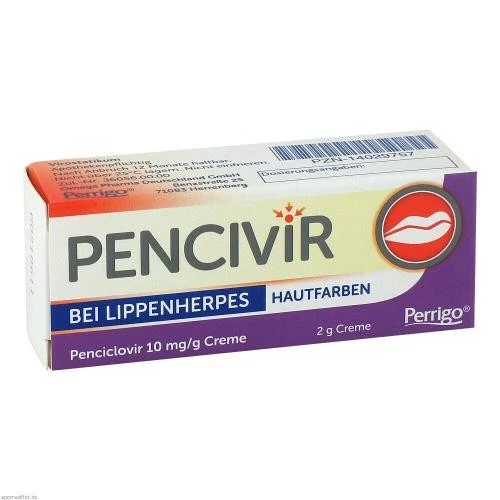 PERRIGO DEUTSCHLAND GMBH PENCIVIR bei Lippenherpes Creme hautfarben 1% 2 G PZN 14029757