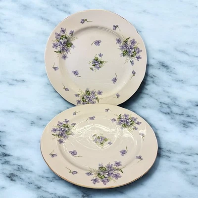 Rossetti SPRING VIOLETS Dinner Plate 10 1/8" - Set of 2 - Image 1 of 2