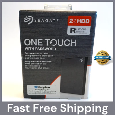 Seagate One Touch 2TB 2.5 inch Portable External Hard Drive - Space Grey - image 1 of 4