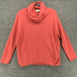 Kinross Cashmere Sweater Womens M Coral Pullover Ladies Classic Preppy Causal - Picture 1 of 8