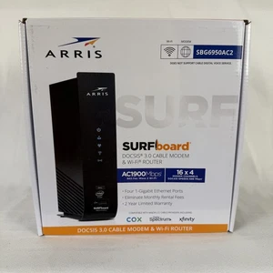 ARRIS SURFBOARD DOCSIS 3.0 KABELMODEM & WLAN ROUTER NEU IM KARTON - Bild 1 von 4