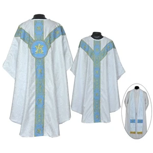 Pastor Priest Marian Chasuble Chasuble  Vestment & Stole Set - Picture 1 of 1