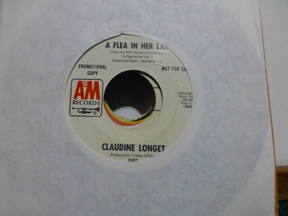 CLAUDINE LONGET AM I BLUE & A FLEA IN HER EAR   PROMO NEAR MINT   45 - Image 1 of 1