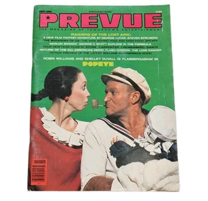 Mediascene Prevue Magazine Vol 2 #43 Nov/Dec 1980 Popeye Star Wars Raiders Ark - Imagen 1 de 14