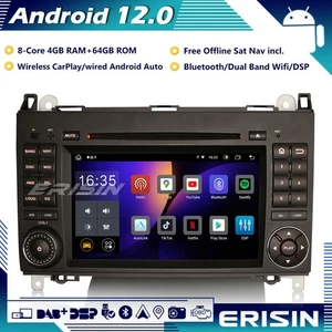 64GB DAB+ Android 13 Autoradio GPS DVD Mercedes A/B Class Sprinter Viano Crafter - Foto 1 di 13