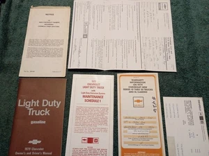 1979 CHEVROLET TRUCK OWNER'S MANUAL SET / ORIGINAL PICKUP / SUBURBAN / BLAZER+ - Picture 1 of 7