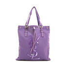 Saint Laurent Paris Velor Logo Tote Bag Purple  Ws5297