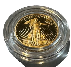 2013 GOLD PROOF AMERICAN EAGLE 1/10 OZ GOLD $5 DOLLAR COIN - Picture 1 of 6