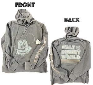 Sudadera con capucha Walt Disney World Mickey Goofy Donald *Suave* gris estilo retro NUEVA WDW - Imagen 1 de 1