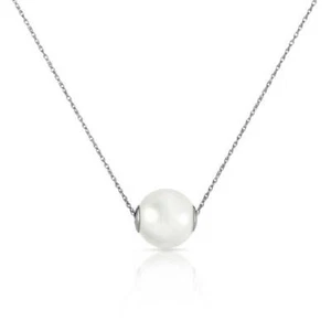 Collar Caparate Blanco Perla 18" en Oro Blanco 14K (31,25 quilates tw.) - Imagen 1 de 3