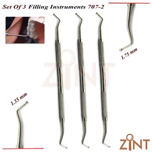 Amalgam Filling Ball Burnishers Dental Lab Restorative Composite Placement 3 Pcs - Bild 1 von 3